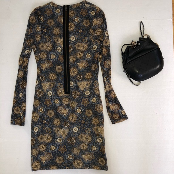 Torn by Ronny Kobo Psychedelic Print Mini Dress S - Picture 3 of 5